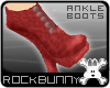 [rb] Leopard Boots Red