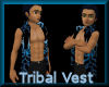 [my]Tribal Vest Blue