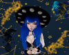☾ Blue Goth V Bangs