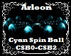 Cyan Spin Ball Light