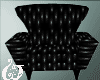 (W) black chair
