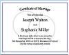 Wedding Certificate JW