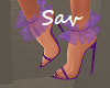 Purple Ruffle Heels