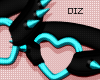 !!D knee Spikes Teal