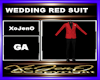 WEDDING RED SUIT