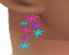Kawaii star earrings