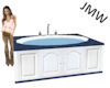 JMW~Blue & White Tub Ani