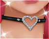 Heart Choker Blk