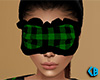 Green Sleep Mask Plaid F