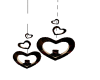 Heart Candles Black