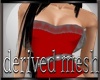 belts and frilly top 