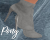P~ CitySuede Gray Boots