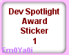 My Dev Spotlight Award1