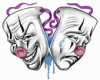 comedy & tragedy faces