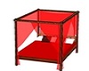 red 4 poster bed
