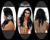 Black w/tips long hair 