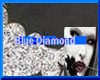 Blue diamond stud