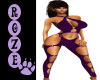 *R* Purple/blk Jump Suit