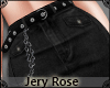 [JR] Black Jean Skirt