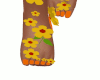Yellow flower shoes.