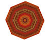 !Carpet octagon rust red