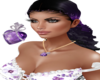 Lilac heart necklaces UA