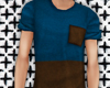 |Brown And Blue Shirt|