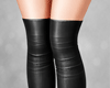 A| Leather boots blk