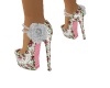pink floral shoes