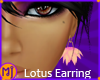 mj Lotus Earrings Pink
