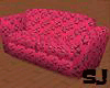 Pink stars couch