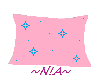 Pink 4 Pose Stars Pillow