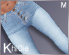 K spring blue jeans M