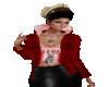 Red plaid coat UA