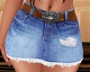 SKIRT JEANS*RLL Brown