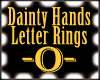 Gold Letter "O" Ring