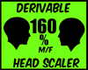 {J} 160 % Head Scaler