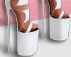 Isa Wedge Boots White
