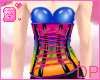 [DP] Rainbow-Blue Corset