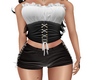 C*leather corset & short