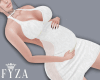 F! Dress White Preg, 3-6