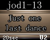 [QY] Just one last dance
