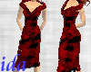 ida Dark Red Tight Dress