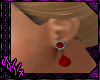 Red TearDrop Earrings