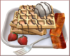 Waffles &Bacon Breakfast