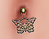 Butterfly Piercing gold
