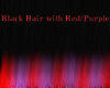 Red/Purple on Black Hair