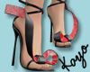 0123 Red Black Bow Heels