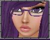 Purple stylish glasses