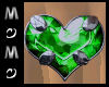 MZ Heart Ring - Emerald